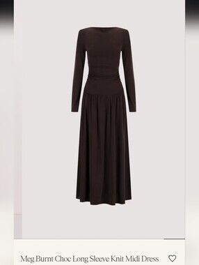 dissh brown long sleeve dress CIA NATURAL LONG SLEEVE MAXI DRESS main image 0